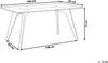 Esstisch Glas 160x90 cm HUDSON Bild 2