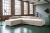 KAWOLA Schlafsofa SADIRA Ecksofa Cord cremeweiß Recamiere links 89 x 209 x 288 cm Bild 2