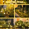 Qualra LED Solarleuchte LED Solar Gartenleuchten 2er Set 6/8/10 LEDs Gartenleuchte Für außen, Wasserdicht Gartenlampen Bild 4