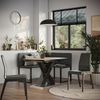 Esszimmer-Eckbank Ravon Schwarz 120 x 120 cm Vicco Bild 3