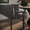 Esszimmer-Eckbank Ravon Schwarz 120 x 120 cm Vicco Bild 5