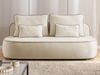 S-Style Möbel Schlafsofa Vero mit Bettkasten und Kontrastpaspel aus Plüschstoff, im modernen und abgerundeten Design Bild 3