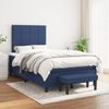 vidaXL Boxspringbett mit Matratze Blau 120x190 cm Stoff 3270361 Bild 3