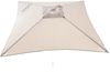 Sonnenschirm Elba eckig, Aluminiumgestell, modern, hellgrau, 200 cm, mit Knickfunktion Bild 3