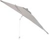 Sonnenschirm Elba eckig, Aluminiumgestell, modern, hellgrau, 200 cm, mit Knickfunktion Bild 2