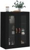 vidaXL Wandschrank Schwarz 69,5x34x90 cm 828453 Bild 4