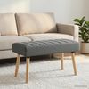 vidaXL Kanalgepolsterte Bank Dunkelgrau 80 x 40 x 46 cm Stoff 42038474 Bild 3