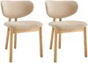 Vente-unique - FALDRA Stuhl Stoff BeigeBeige - B 61,5 cm x H 76 cm x L 50 cm Bild 2