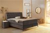 Boxspringbett Sheffield Mix / Scarlett Mix, Stoff, Grau, 192 x 128 x 230 cm Bild 2