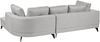 Ecksofa 3-Sitzer MARUM Kunstleinen Grau linksseitig Bild 5