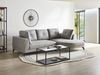 Ecksofa 3-Sitzer MARUM Kunstleinen Grau linksseitig Bild 3