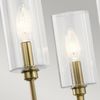 Elstead Lighting Kimrose Kronleuchter 6-Light Messing gebürstet Klarglas E14 Bild 2