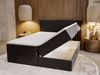 GRAINGOLD Marbella Doppelbett 200x200,Boxspringbett mit Kopfteil und Bettkästen, Velour-Stoff, Anthrazit Bild 4