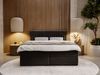 GRAINGOLD Marbella Doppelbett 200x200,Boxspringbett mit Kopfteil und Bettkästen, Velour-Stoff, Anthrazit Bild 3