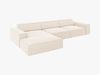 Micadoni Ecksofa Jodie 4-Sitzer Links Samt Bluvel Helles Beige Bild 3