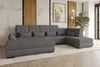 99rooms Felicia Wohnlandschaft Chenille EDEN Anthrazit Links Bild 1