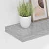 Bücherregal Wand 4 pcs, Schweberegale, Wandregal Betongrau 120 x 23,5 x 3,8 cm MDF Bild 4