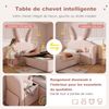 Novelux Kinderbett 90x200 cm mit Hasenohren, Stauraum & Nachttisch – Samtbett Rosa, Mädchenbett 90x200 inkl, Lattenrost, 150kg Tragkraft (Ohne Matratze) Bild 3