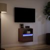 vidaXL TV-Wandschrank mit LED-Beleuchtung Eichen-Optik 41x31x45 cm 852325 Bild 5