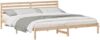 vidaXL Bettrahmen mit Kopfteil Braun 200 x 210 cm Massives Kiefernholz 872320 Bild 2