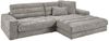 KAWOLA Sofa LANA Ecksofa Cord steingrau Recamiere rechts 83 x 205 x 296 cm Bild 2