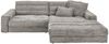 KAWOLA Sofa LANA Ecksofa Cord steingrau Recamiere rechts 83 x 205 x 296 cm Bild 3
