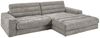 KAWOLA Sofa LANA Ecksofa Cord steingrau Recamiere rechts 83 x 205 x 296 cm Bild 4