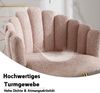 WAHSON OFFICE CHAIRS Loungesessel Kunstfell Loungesessel Polsterstuhl mit Metallbeinen Einzelsessel (1-St) Bild 4