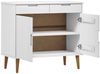 Sideboard, Kommode Weiß 90x40x80 cm Massivholz Kiefer Bild 5
