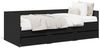 vidaXL Tagesbett mit Schubladen ohne Matratze Schwarz 75x190 cm 3280833 Bild 2