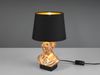 Tischleuchte, Keramik, gold, Stoff, schwarz, H 36 cm Bild 2