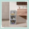 relaxdays Aufbewahrungsbox Schrank Organizer im 3er Set (3 St), grau, L Bild 4