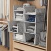 relaxdays Aufbewahrungsbox Schrank Organizer im 3er Set (3 St), grau, L Bild 3