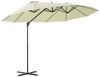 Outsunny Sonnenschirm Doppelschirm mit Kurbel Verstellbarer Gartenschirm, LxB: 270x270 cm, Doppelsonnenschirm, Doppelsonnenschirm, Doppelsonnenschirm Bild 2