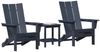 vidaXL Gartenstuhl 3 pcs Marineblau 80,5 x 74,5 x 92 cm Polyethylen 3335823 Bild 3