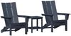 vidaXL Gartenstuhl 3 pcs Marineblau 80,5 x 74,5 x 92 cm Polyethylen 3335823 Bild 2