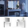 Schminktisch Azur Weiß 120 cm mit LED Beleuchtung Vicco Bild 2