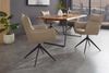 riess-ambiente Drehstuhl VOGUE taupe/schwarz - Kunstleder, Metall, 360° drehbar, mit Armlehne (Einzelartikel, 1 St), moderner Polsterstuhl - ideal für Ess-, Arbeits-, Wohnzimmer & Büro Bild 3