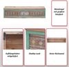 Wandregal HWC-A43, Hängeregal Regal, Tanne Holz massiv Vintage Patchwork 65x16x13cm Bild 2