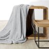 Wohndecke Kuscheldecke Decke MICROFASER Sofadecke Tagesdecke CINDY2 170X210 cm silber Bild 2
