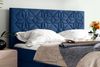 99rooms Montana Boxspringbett 200x200 cm Velours MONOLITH Dunkelblau Bild 2