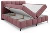 Boxspringbett Schlafzimmerbett SOPHIE 100x200cm Stoff Aragon Bordeauxrot Bild 4