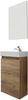 welltime Badmöbel-Set Oslo 2-teilig, Badezimmerschrank Gäste-WC Waschplatz Set, (Komplett-Set, 3-St), Waschtisch mit Waschbecken und Spiegel Breite 40cm, Gästewaschtisch Bild 2
