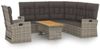 vidaXL 3-tlg. Garten-Lounge-Set mit Kissen Grau Poly Rattan 362178 Bild 2