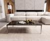 Couchtisch Levente 110x60 cm Keramik Emperador Extra Lucidato Dunkelbraun Gestell Edelstahl Silber Bild 2