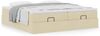 vidaXL Ottoman-Bett mit Matratzen Creme 200x200 cm Stoff 3311253 Bild 4