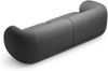 Micadoni Sofa Kate 4-Sitzer Boucle Dunkelgrau Bild 3