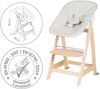 roba Treppenhochstuhl 'Born Up' - Set 2 in 1 - 'Greyish gesteppt' - mit Liegefunktion - ab Geburt - Natur Bild 2