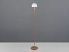 Kleine Stehlampe GLENN Coffee mit Metallfuß und Lampenschirm Glas, Höhe 120cm Bild 5