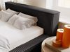 GRAINGOLD Lago Bett 120x200, Polsterbett mit Bettkasten und Kopfteil, Fell-Stoff, Schwarz Bild 5